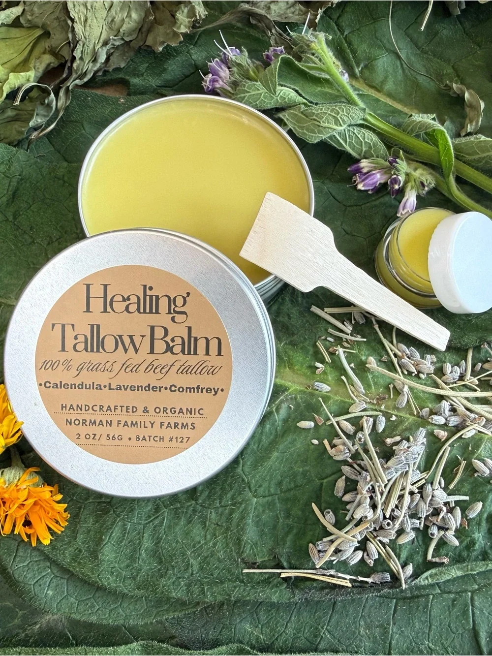 Tallow Balm - Nourishing Body Salve in Yellow